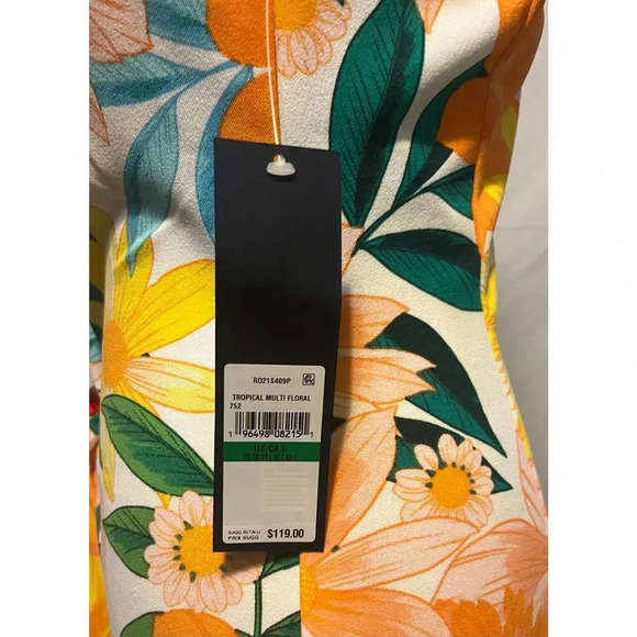 RACHEL Rachel Roy Yellow Floral Midi Dress - Picture 5 of 6